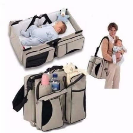 2-in-1 Baby Bed And Bag With Net - Pink
