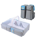 2-in-1 Baby Bed And Bag With Net - Grey - photo 2
