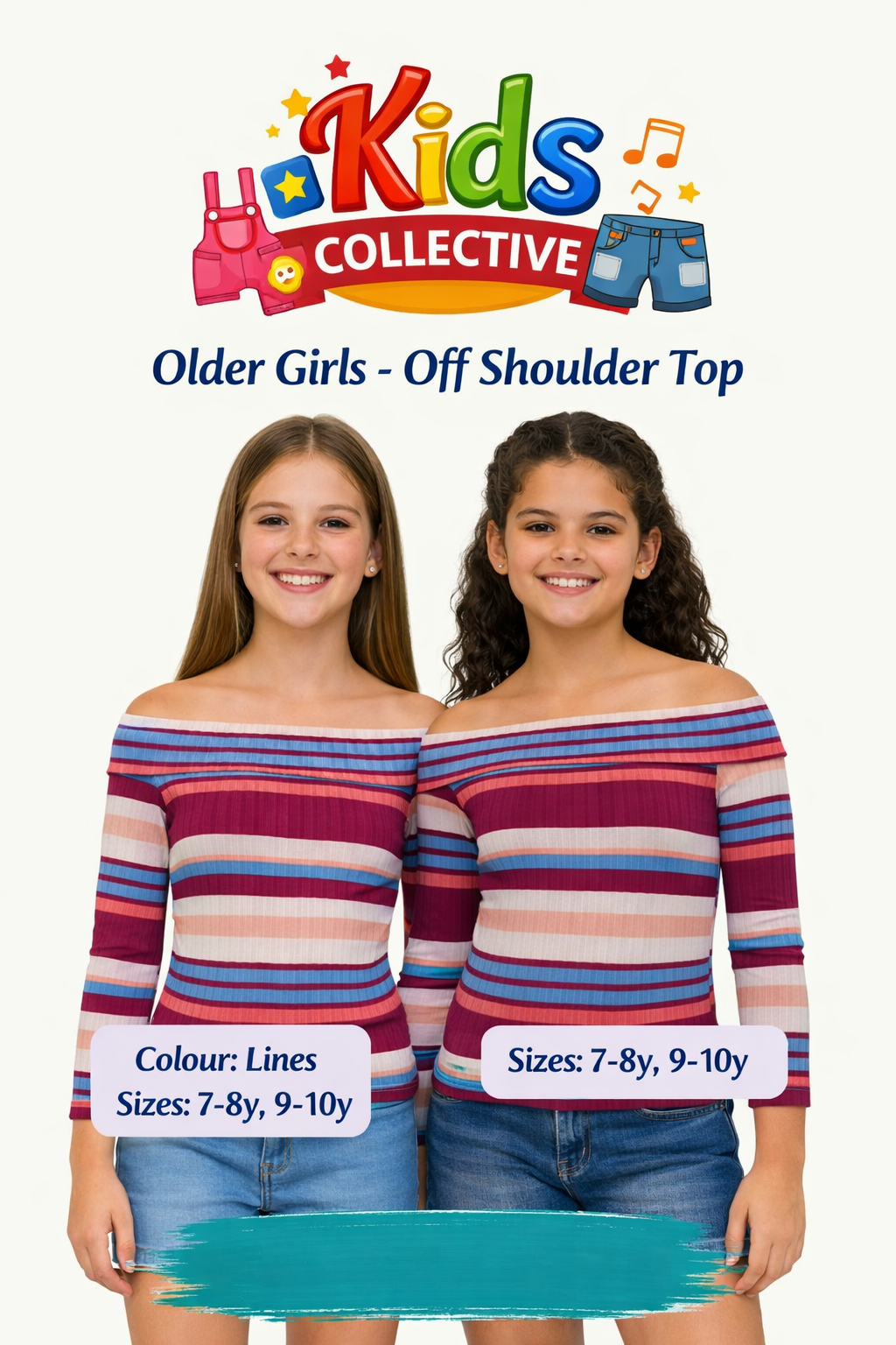 Older Girls Off-Shoulder Top