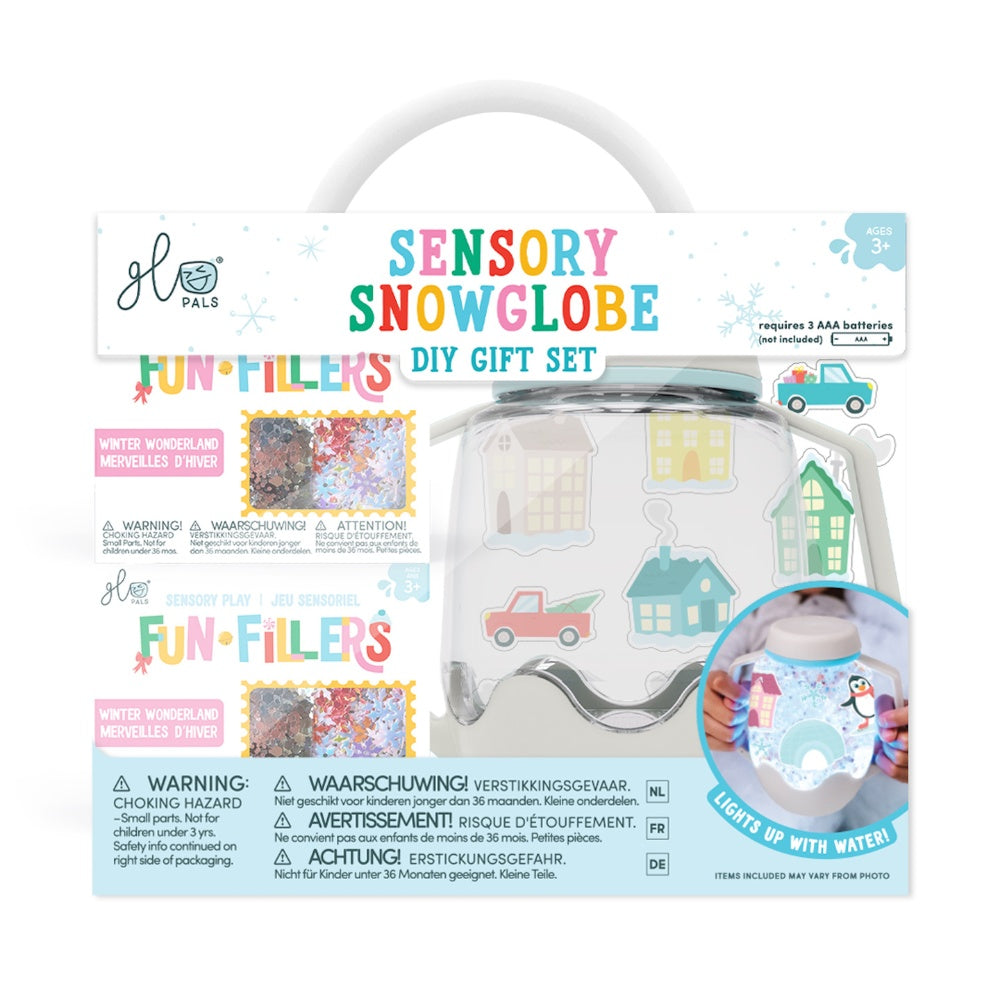 Glo Pals – DIY Sensory Play Jar – Snowglobe