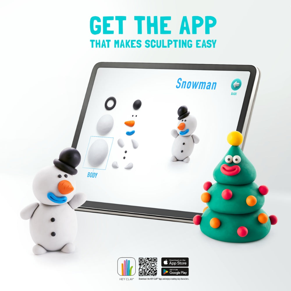 Hey Clay – Modelling Air-Dry Clay with Fun Interactive App - Christmas Series