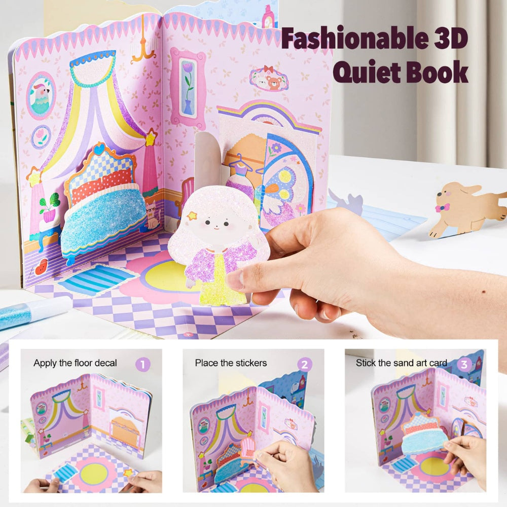 Jar Meló – Paper Craft Dollhouse & Glittery Sand Art Kit