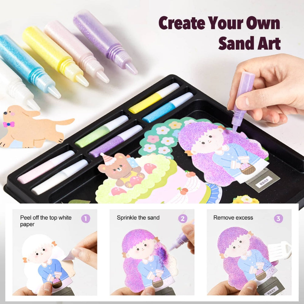 Jar Meló – Paper Craft Dollhouse & Glittery Sand Art Kit