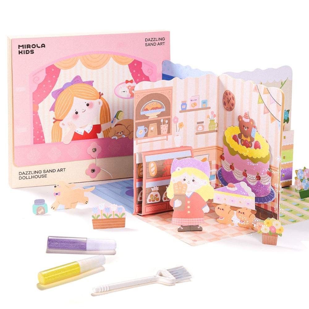 Jar Meló – Paper Craft Dollhouse & Glittery Sand Art Kit