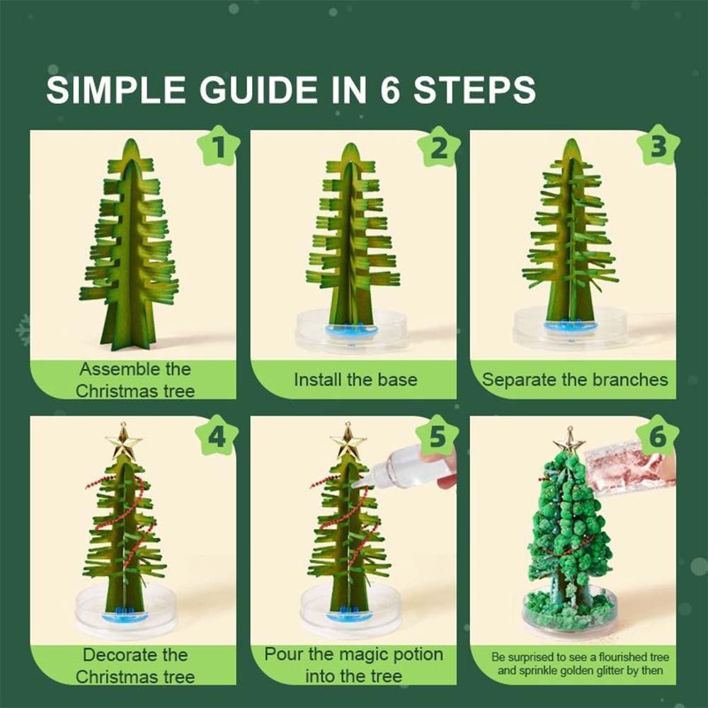 Mideer – Magic Crystal Growing Christmas Tree - photo 2