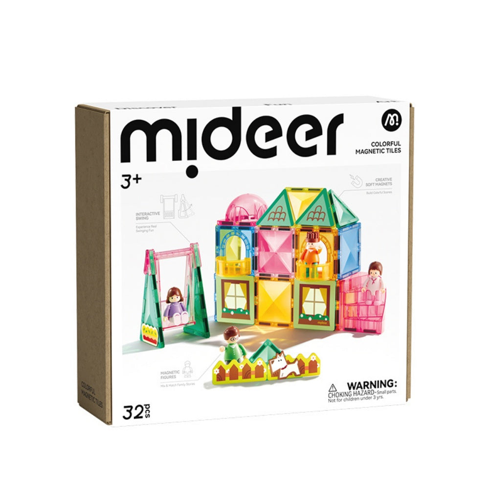 Mideer – Colourful Magnetic Tiles Building Set - photo 7