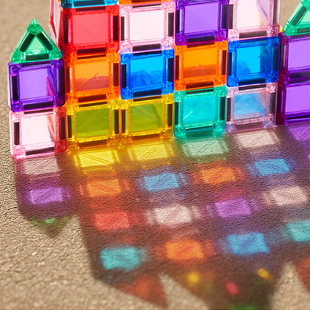 Mideer – Colourful Mini Magnetic Tiles Building Set – 66pcs - photo 4