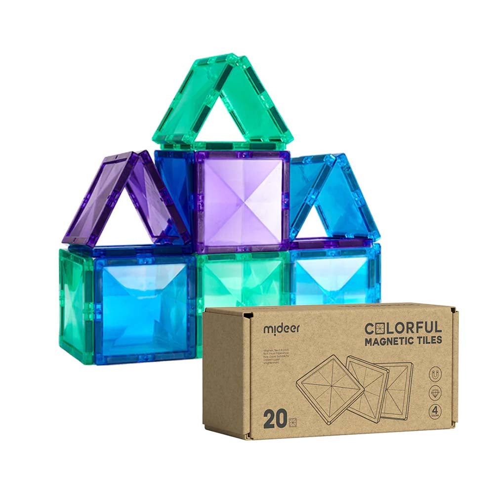 Mideer – Colourful Magnetic Tiles Building Set - photo 9