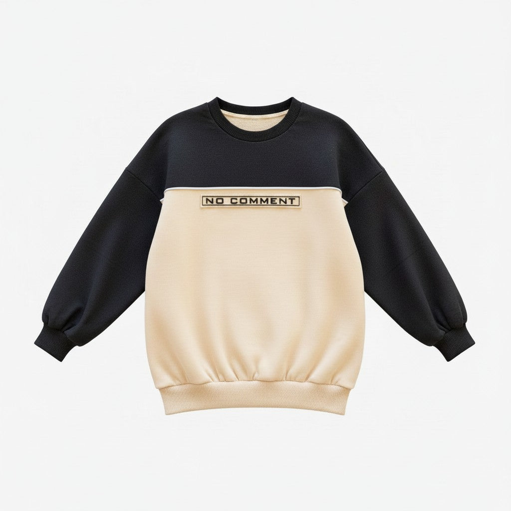 Pre-Boys Fleece Crew Neck with Rubber Badge