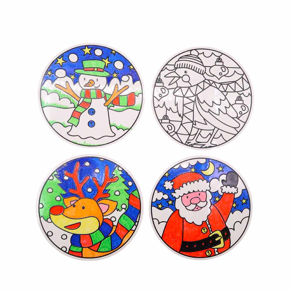 Anthony Peters – Christmas – Themed Window Clings: 4 Pieces