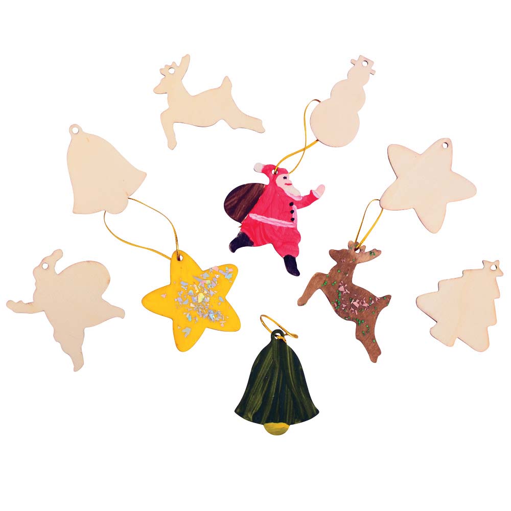 Anthony Peters – Paint Your Own Christmas Wooden Decorations – 50pcs