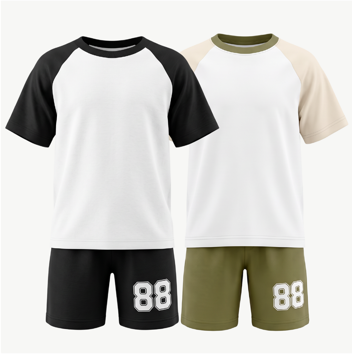 Boys (2-7y) Raglan & Short Set