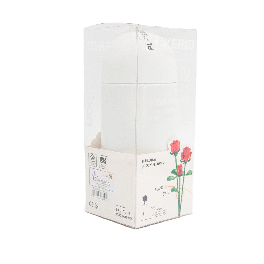 Sluban Pleyerid Red Rose flower building set