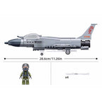 Sluban Building Set: Army - J-10CS Multirole Fighter Jet 1/55 Scale - 211pcs
