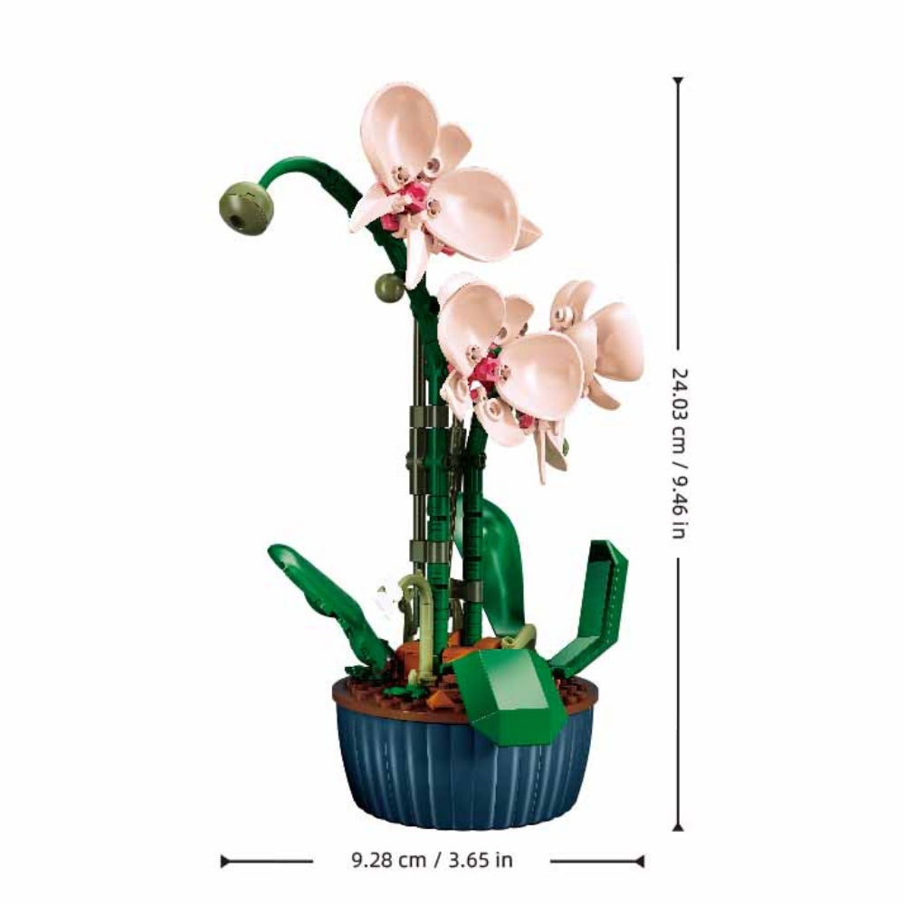 Sluban Building Set: Pleyerid - Pink Orchid - 203pcs