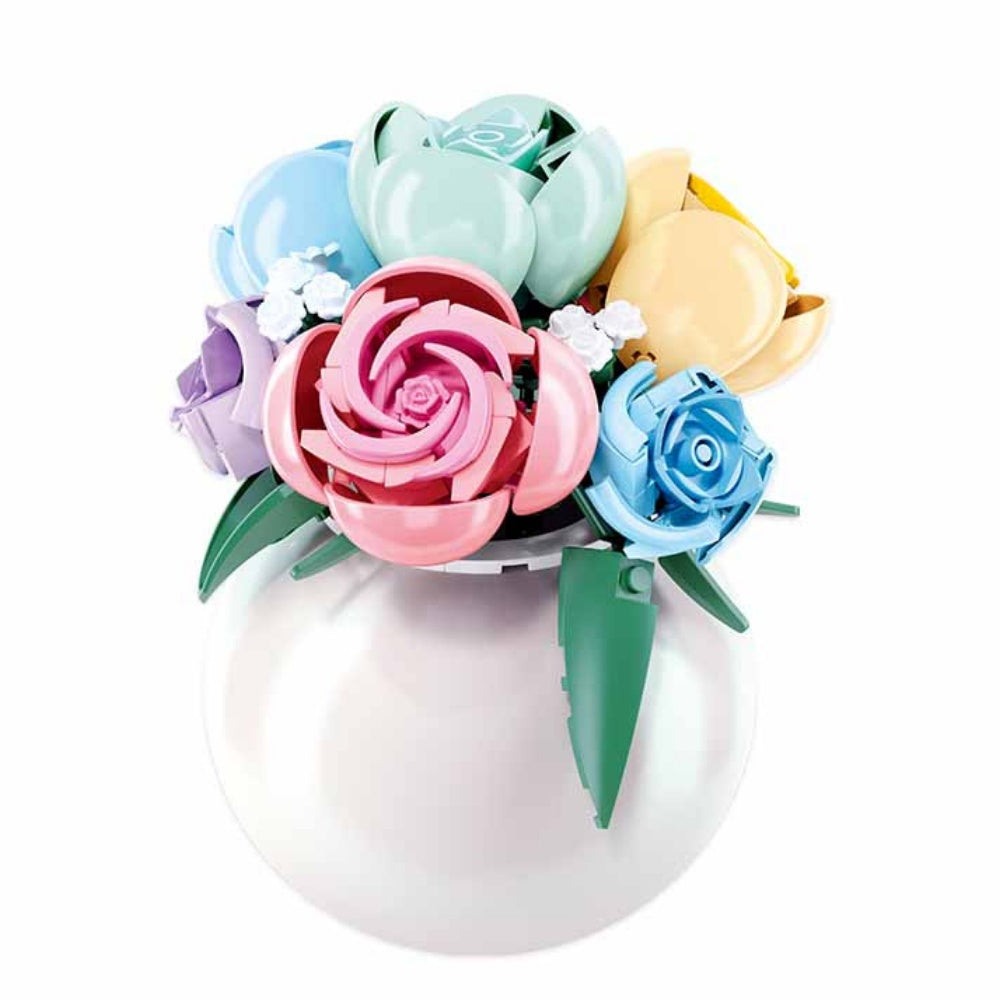Sluban Building Set: Pleyerid - Rose Bouquet - 313pcs