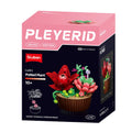 Sluban Building Set: Pleyerid - Potted Succulent Garden - Red Lily & Pink Succulents - 180pcs