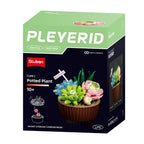 Sluban Building Set: Pleyerid - Potted Succulent Garden - Mixed Succulents (Blue, Green & Pink) - 181pcs