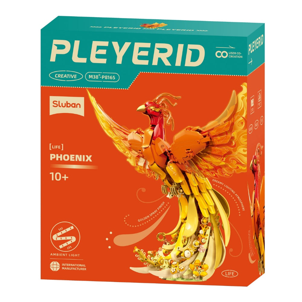 Sluban Building Set: Pleyerid - Phoenix with LED Lighting - 917pcs