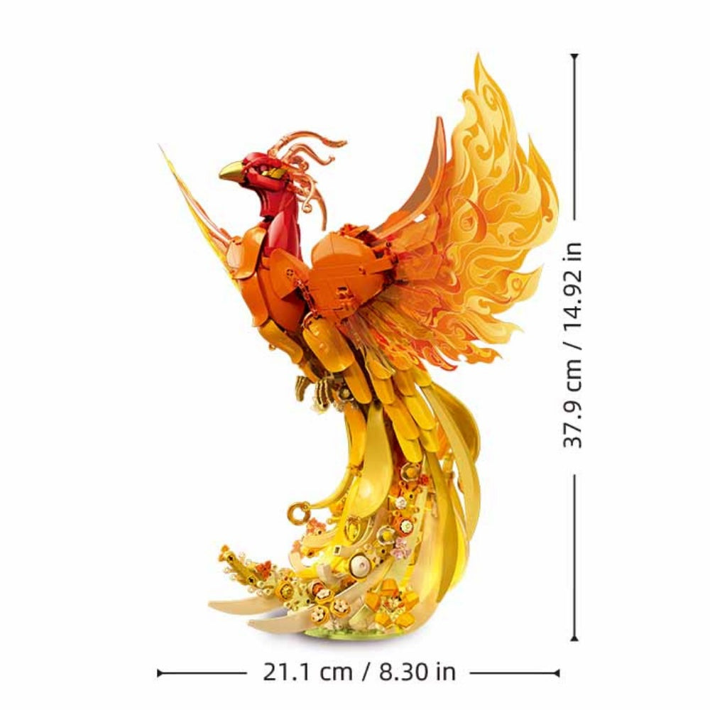 Sluban Building Set: Pleyerid - Phoenix with LED Lighting - 917pcs