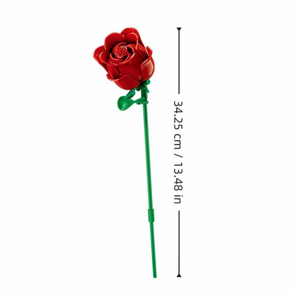 Sluban Building Set: Pleyerid - Red Rose Bouquet with LED Lighting