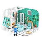 TopBright – Pretend Play Simon’s Luxury Bathroom Mini Dollhouse-**