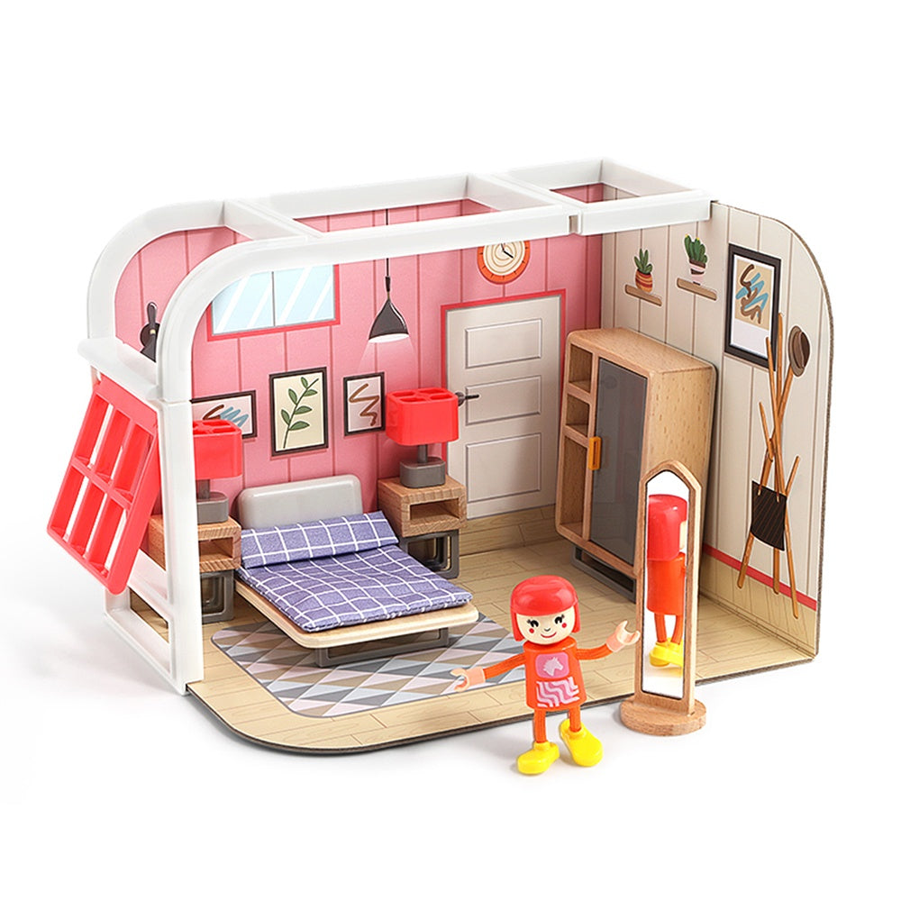TopBright – Pretend Play Sheila’s Dream Bedroom Mini Dollhouse-**
