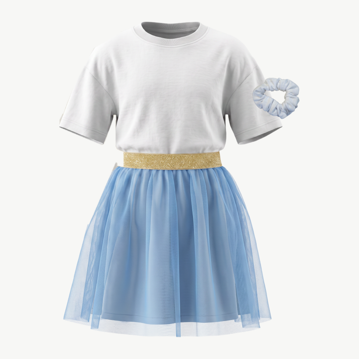Girls (2-7y) Tulle Skirt & Tee Sets + Scrunchie - photo 6