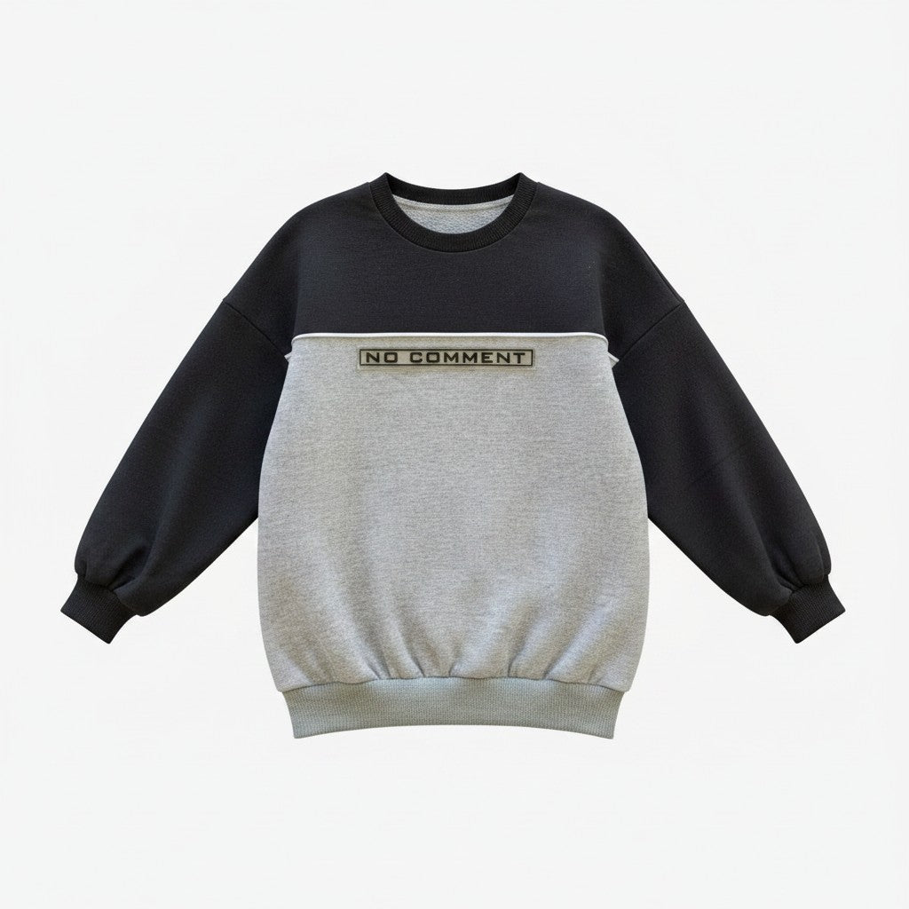 Pre-Boys Fleece Crew Neck with Rubber Badge