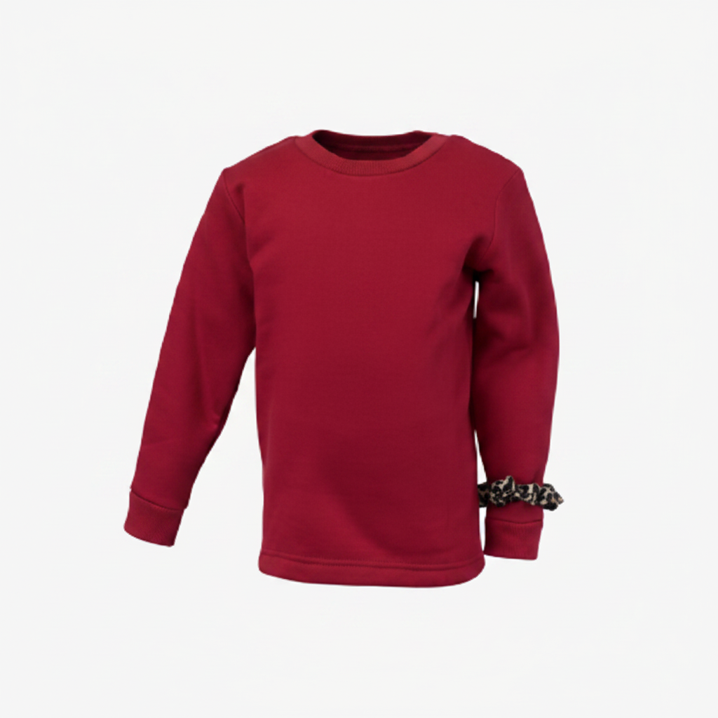 Burgundy Top with Scrunchie - Studio Clean