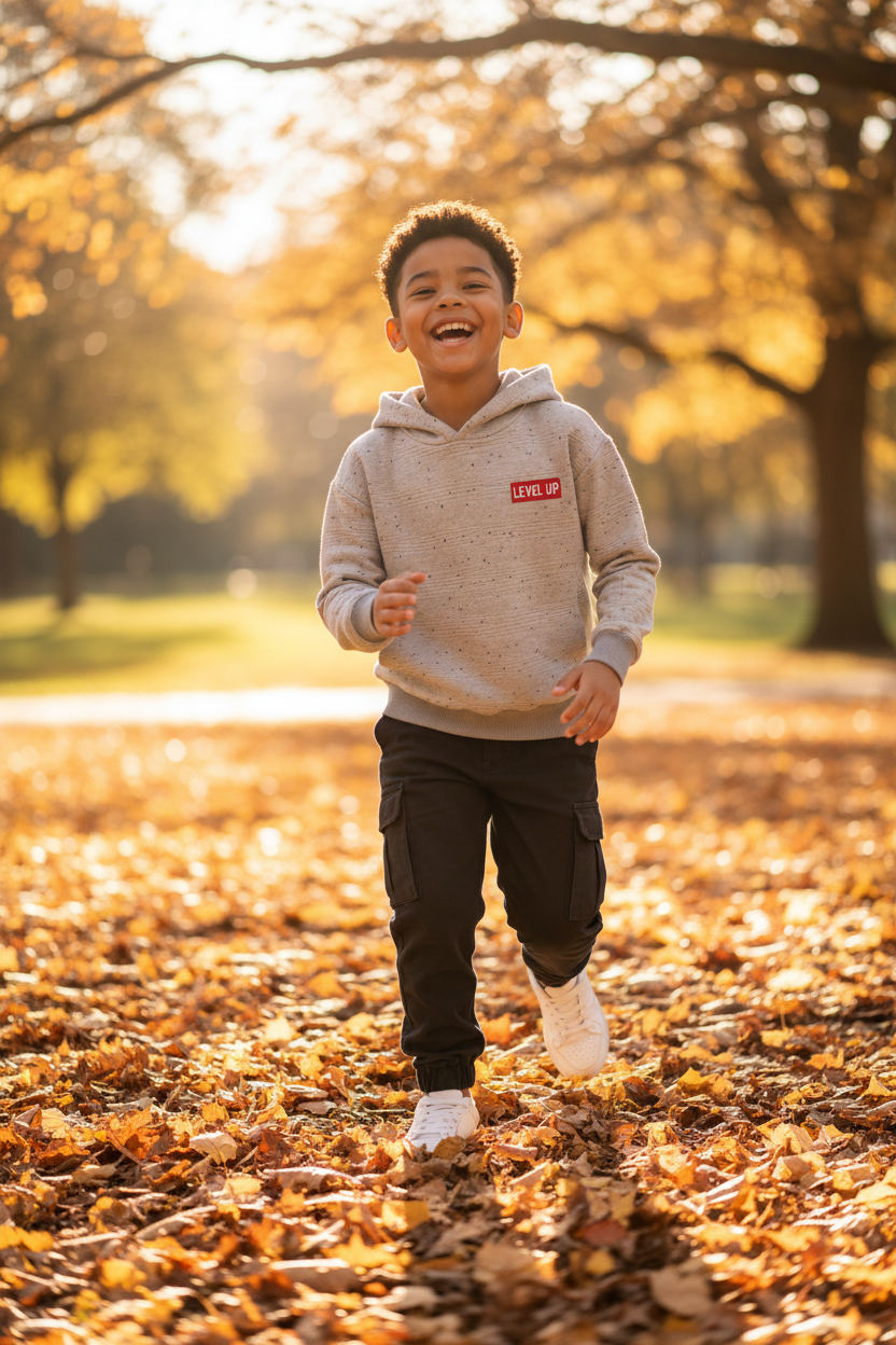 Older Boys Printed Fleece Hoody - Lifestyle