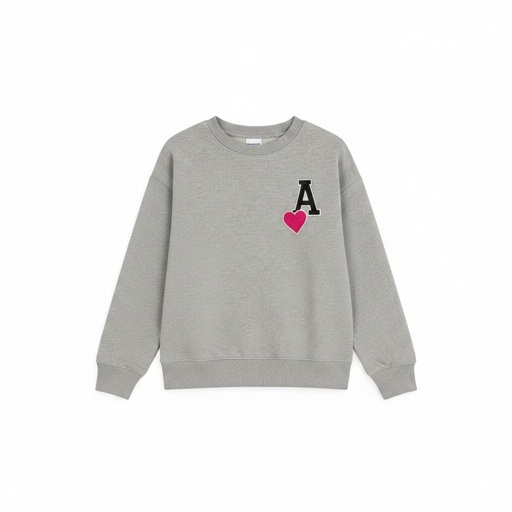 Grey Marl A Heart - Studio Clean
