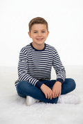 Navy Stripe - Lifestyle Pose