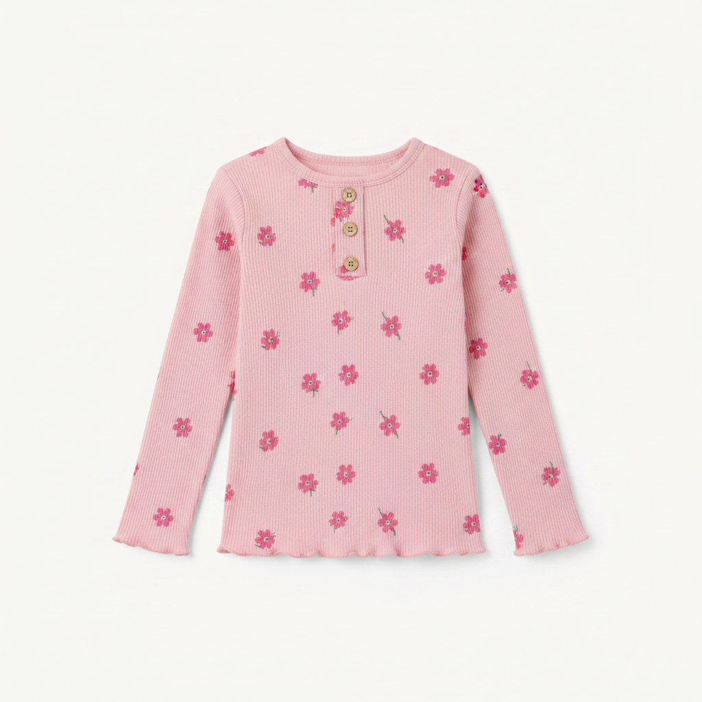 Floral Pink - Studio Top